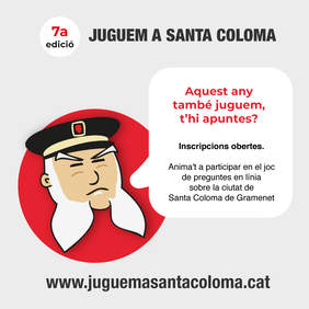 Cartel de Juguem a Santa Coloma