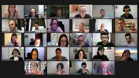 Imatge del ple ordinari de setembre en sessió telemàtica