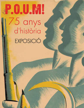 Foto. Mostra sobre la hª del POUM