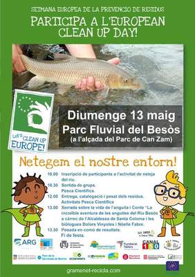 Cartell de la jornada de cura de l’entorn fluvial del Besòs