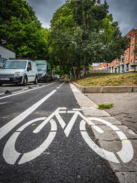Imatge del carril bici a Rambla del Fondo