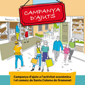 Imatge cartell de la campanya d'ajuts al comerç de Santa Coloma de Gramenet 