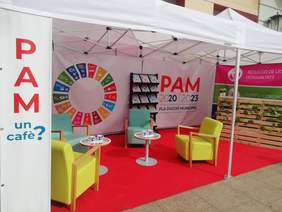 Foto de la carpa del PAM